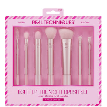 Real Techniques Light Up The Night Bundle (7 Piece Gift Set)