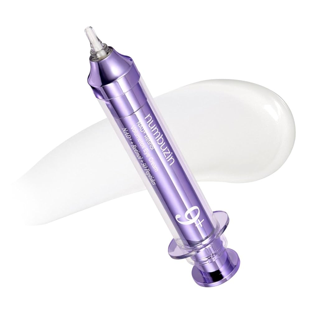 Numbuzin No.9 NAD+ Retinol Eye Cream, Depuffing & Firming Eye Serum for Dark Circles, Wrinkles & Fine Lines, Peptides & Niacinamide for Glow & Undereye Radiance