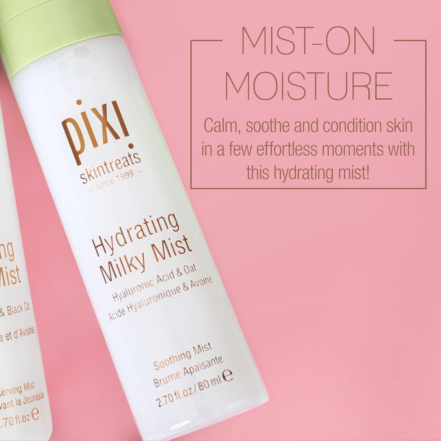 Pixi Beauty Hydrating Milky Mist 2.70 Fl Oz | Ultimate Hydration for Dry Skin