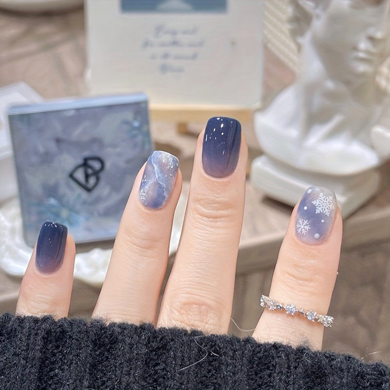 Snowfall Island Square Nail Art Press