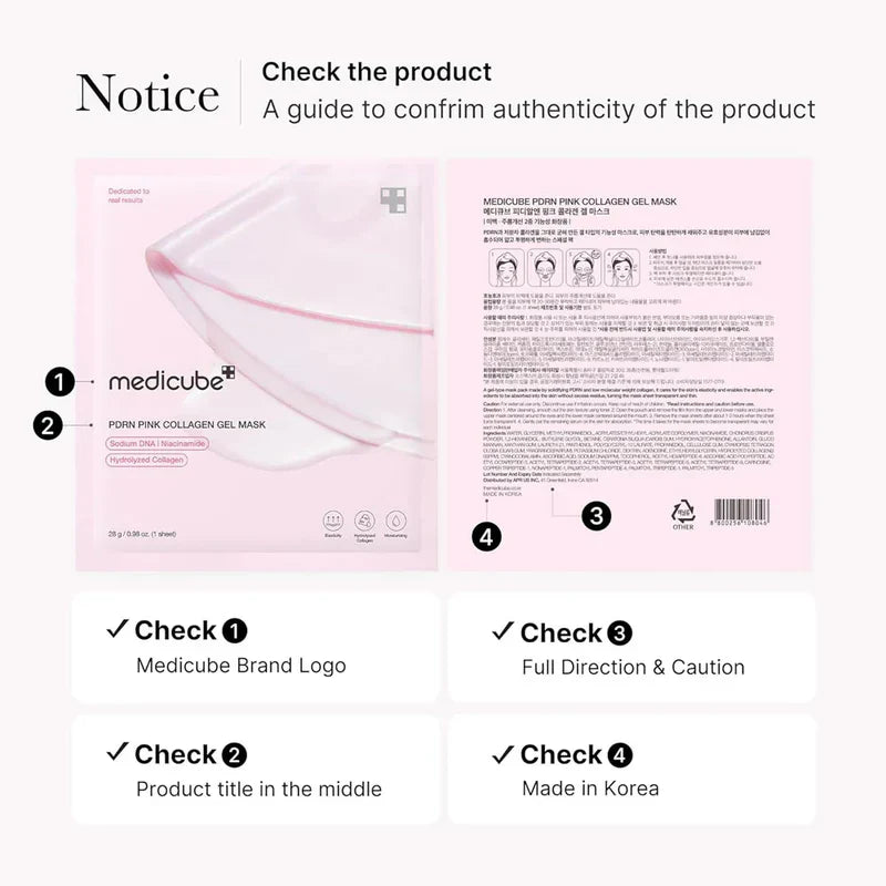 Medicube PDRN Pink Collagen Gel Mask