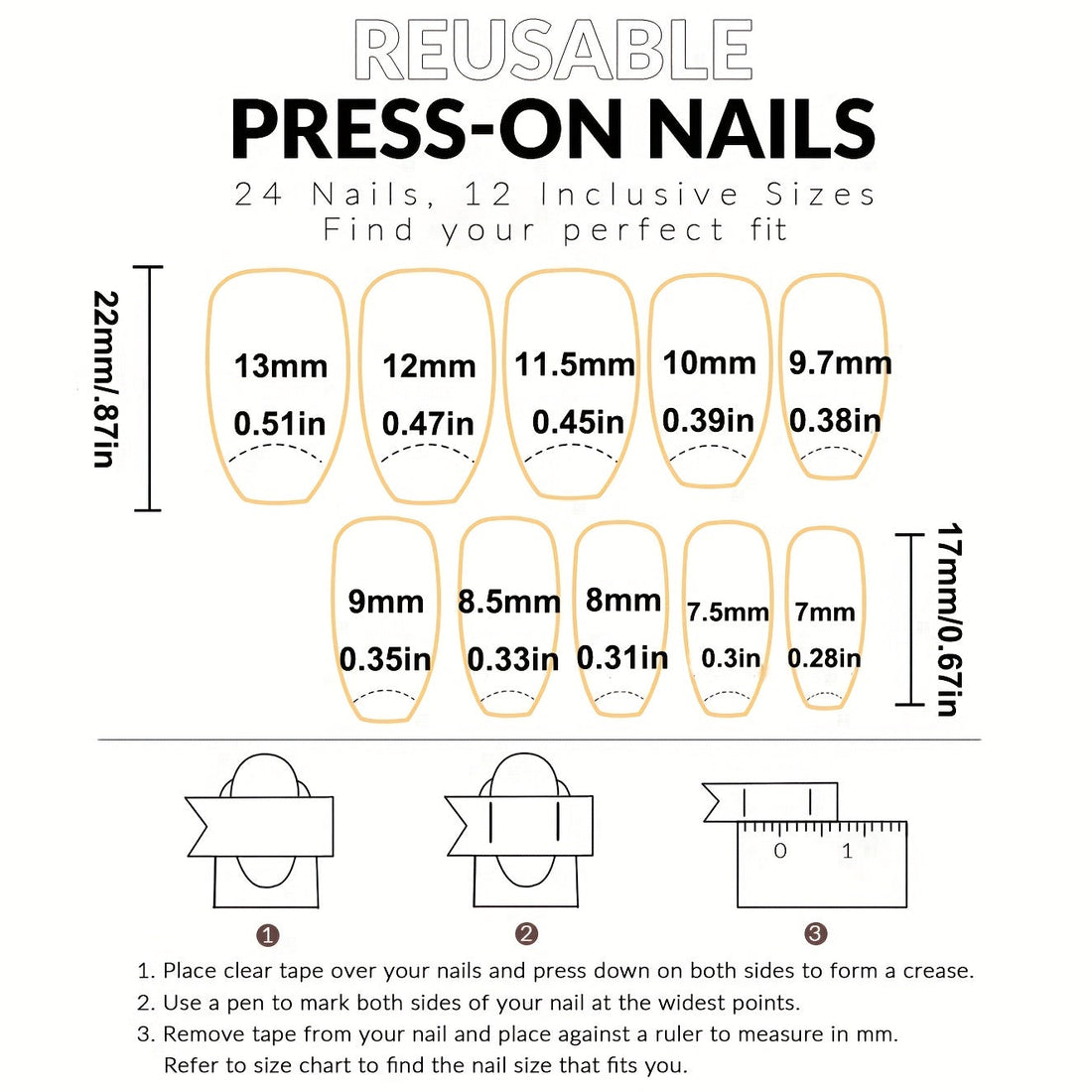 Matte red Coffin Press On Nails