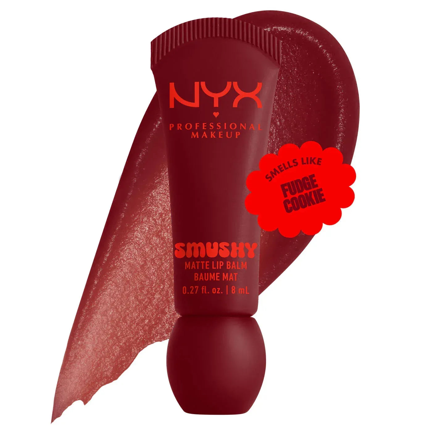 NYX  Smushy Matte Lip Balm, Tinted Lip Moisturizer with Soft, Matte Finish