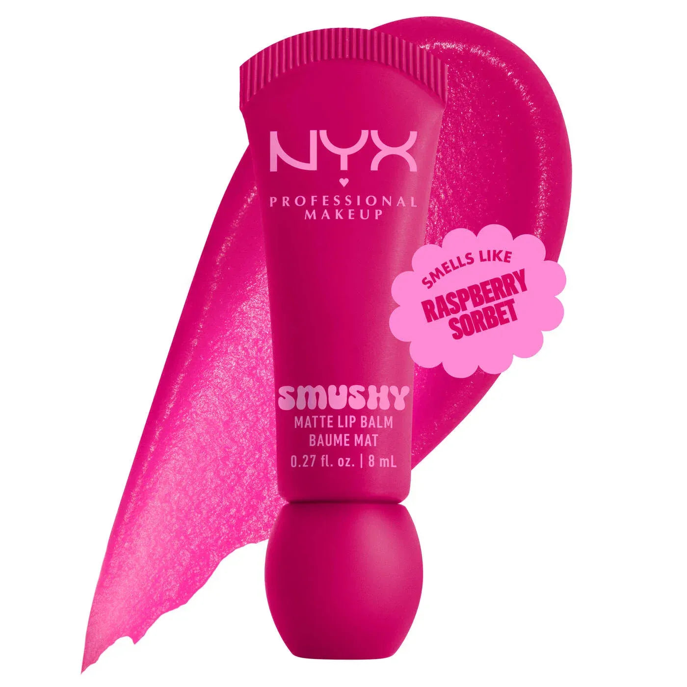 NYX  Smushy Matte Lip Balm, Tinted Lip Moisturizer with Soft, Matte Finish
