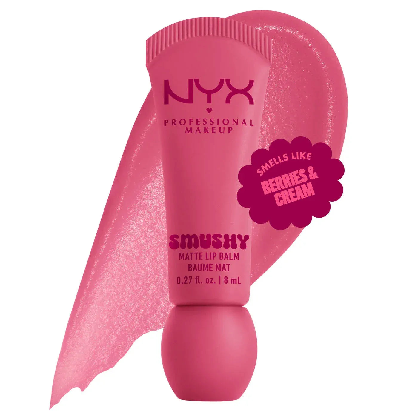 NYX  Smushy Matte Lip Balm, Tinted Lip Moisturizer with Soft, Matte Finish